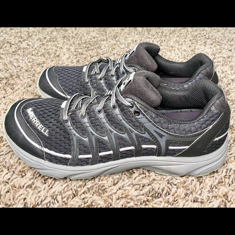 Merrell Black/Grey/Subtle Green Sneakers - Picture 1 of 8